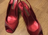 Туфли Marino Fabiani 36 размер, красные со стразам