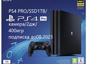 Sony Playstation 4 PS4 PRO/SSD1TB/камера/2дж/400игр