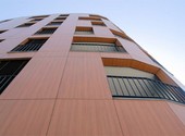 Фасадные конструкционные панели HPL для отделки вентилируемых фасадов, фасадный пластик ДБСП