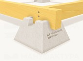 Кросс блок (Cross-block) «Мини», фундаментный блок