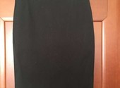 Юбка gucci италия 42 s/m б/у чёрная классика по фигуре миди 44 46 футляр вечерняя стильная модная ко
