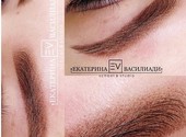 Перманентный макияж бровей в технике напыление в Ярославле