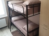 Кровати на металлокаркасе, двухъярусные, односпальные для хостелов, гостиниц, рабочих
