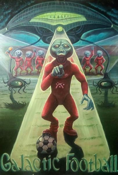 Картина футбол вызов пришельцы