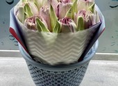 Сладкий букет из зефирных тюльпанов