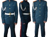 Пошив Костюм парадный для кадетов МЧС курсантов Россия морской волны отделка цвет красный тк п/ш или габардин