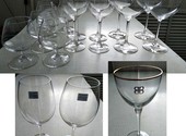 Бокалы для вина из прозрачного стекла богемское стекло